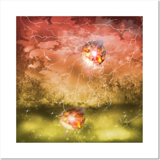 forest fireball Wall Art by cuisinecat